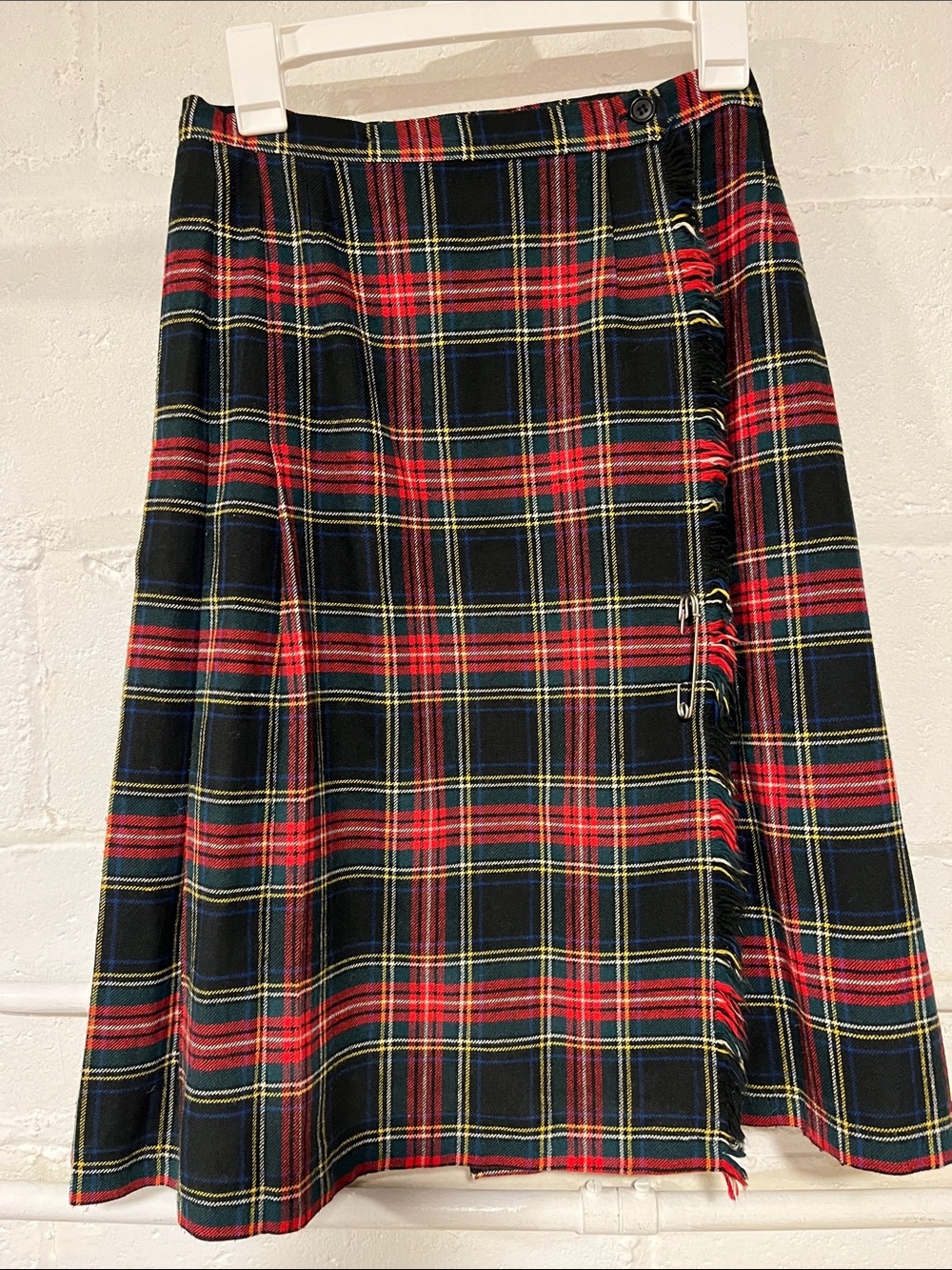 Authentic Tartan Plaid Peck And Peck NY Scottish Kilt Skirt Vintage
